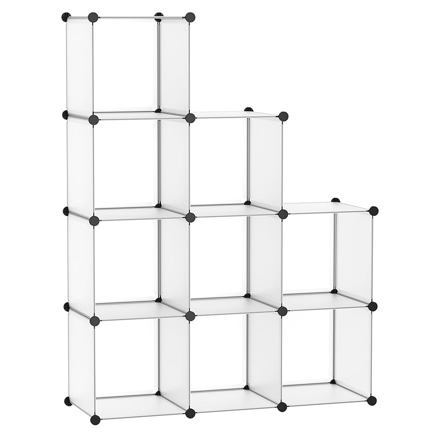 置物    Patricia  1993 Amazon.com: FATORRI 9 Cube Storage Bookshelf, 4 Shelf Book